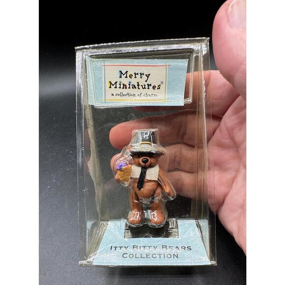 Hallmark Merry Miniatures Itty Bitty Bears Blessing Figure 2002 NEW -S1M - Picture 8 of 8